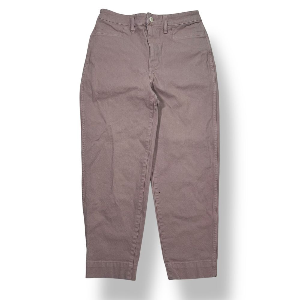 Madewell High-Waisted Cropped Chino Pants in Dusty Mauve Casual Women's 27